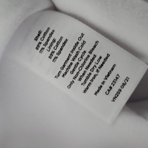 Talbot white skorts elastic band waist - Picture 4 of 6